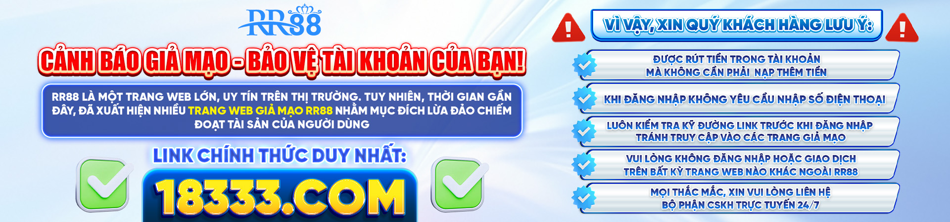 Cảnh Báo Lừa Đảo RR88